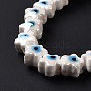 Handmade Porcelain Ceramic Beads Strands LAMP-B021-05D-4