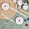 10 Yards Polyester Grosgrain Ribbon OCOR-WH0077-095-4