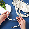 8Pcs 8 Style White Acrylic Round Beads Bag Handles FIND-TA0001-70-4
