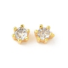 Brass Micro Pave Cubic Zirconia Beads KK-D386-09G-03-1