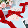 5 Yards Polyester Frayed Ribbon OCOR-WH0082-226A-01-3