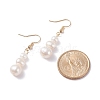 Natural Pearl Beads Dangle Earrings for Women EJEW-JE04755-3