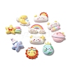 Cartoon Cloud & Rainbow & Earth & Planet Opaque Resin Decoden Cabochons RESI-R443-03-1