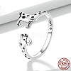 Giraffe 925 Sterling Silver Adjustable Cuff Rings for Women FS-WG500B7-01-1