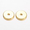 Disc Brass Spacer Beads KK-F371-73G-1