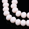 Opaque Solid Color Imitation Jade Glass Beads Strands EGLA-A044-P4mm-D33-4