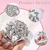 Silk Cloth & Zinc Alloy Crystal Rhinestone Wrist Corsage AJEW-WH0314-928-3