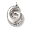 Non-Tarnish 304 Stainless Steel Pendants STAS-M017-08P-07-1