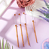 4Pcs DIY Alloy Beadable Crochet Hooks AJEW-TA0003-50C-5