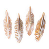 Natural Freshwater Shell Pendants SHEL-N026-140-1