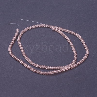Transparent Glass Beads Strands X-GLAA-R135-2mm-12-1