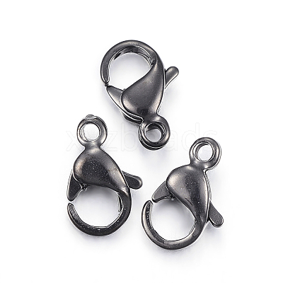 304 Stainless Steel Lobster Claw Clasps Ion Plating(IP) Y-STAS-H353-G-02B-1