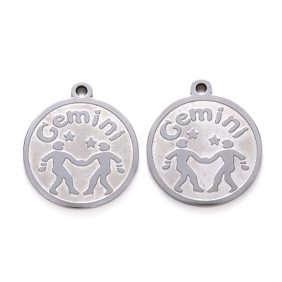 Non-Tarnish 201 Stainless Steel Pendants STAS-R106-11-1