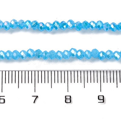 Baking Electroplate Glass Beads Strands X-DGLA-A039-J4mm-B12-1