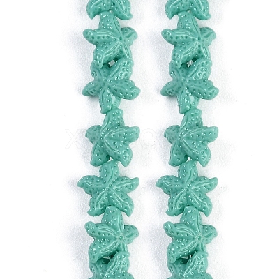 Synthetic Coral Dyed Carved Beads Strands CORA-K009-06A-05-1
