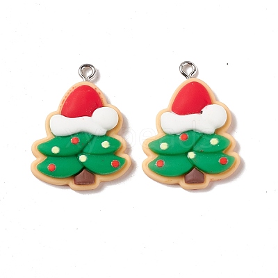 Christmas Theme Opaque Resin Pendants FIND-E025-02-1