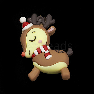 PVC Plastic Christmas Style Big Pendants PVC-O001-02E-1
