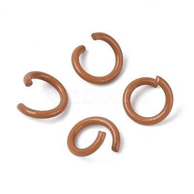 Spray Painted Iron Open Jump Rings IFIN-T017-04B-05-1