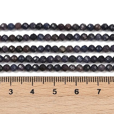 Natural Sapphire Beads Strands G-G204-A01-3.5mm-1