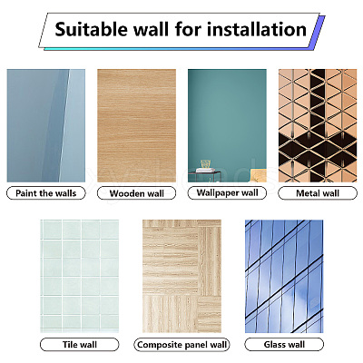 8 Sheets 8 Styles PVC Waterproof Wall Stickers DIY-WH0345-224-1