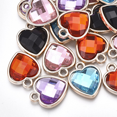 UV Plating Acrylic Pendants OACR-T005-85KC-1
