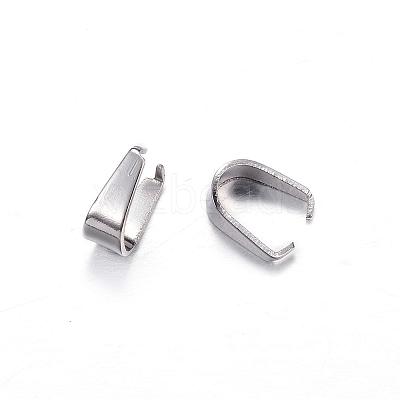 Tarnish Resistant 201 Stainless Steel Snap on Bails STAS-D447-29-1