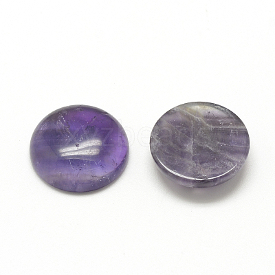 Natural Amethyst Cabochons G-R416-10mm-30-1