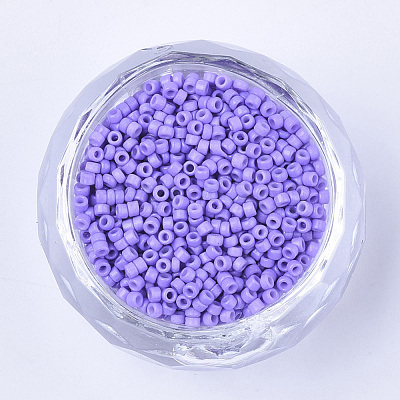 Baking Paint Cylinder Seed Beads SEED-Q036-02A-D09-1