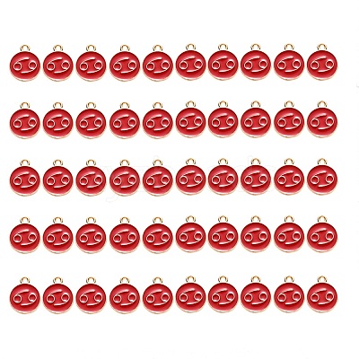 Alloy Enamel Pendants ENAM-SZ0001-27B-D-1