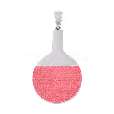 Printed 201 Stainless Steel Pendants STAS-T066-86M-1