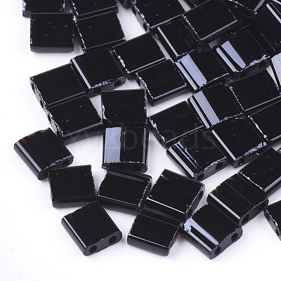 2-Hole Opaque Glass Seed Beads X-SEED-S023-08E-1