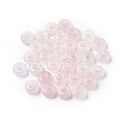 Natural Rose Quartz European Beads LS-X-G-G740-12x6mm-08-1
