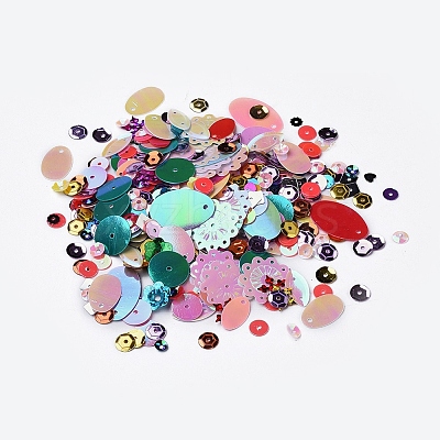 Plastic Paillette/Sequins Beads PVC-MSMC001-02-1