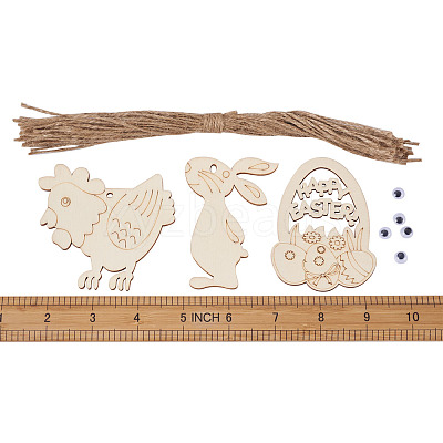 Wooden Cutouts Ornaments WOOD-TA0002-39-1