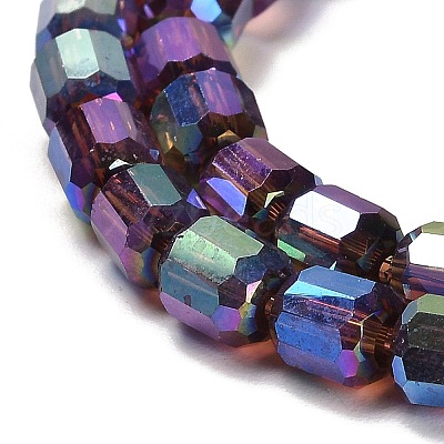 Electroplate Glass Beads Strands EGLA-D030-19E-1