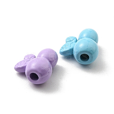 Spray Painted Alloy Beads PALLOY-K010-22-1