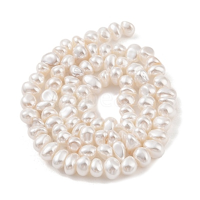Electroplated Shell Pearl Beads Strands BSHE-C006-06A-1