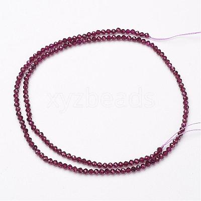 Natural Garnet Bead Strands G-P213-37-4mm-1
