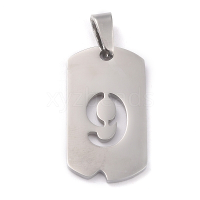 Non-Tarnish 304 Stainless Steel Pendants STAS-O127-B09-1