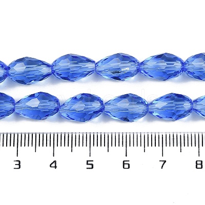 Transparent Glass Beads Strands EGLA-N013-T8mm-D10-1