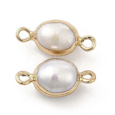 Natural Pearl Connector Charms LS-PEAR-P004-50G-1