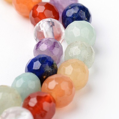 Natural Mixed Stone Beads Strands G-J376-24-6mm-1