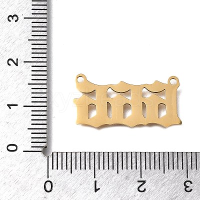 304 Stainless Steel Pendants STAS-D382-04F-G-1