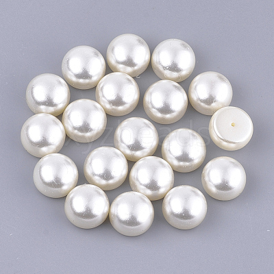 ABS Plastic Imitation Pearl Beads OACR-Q175-10mm-02-1