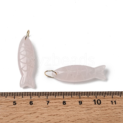 Natural Rose Quartz Carved Pendants G-G314-01G-04-1