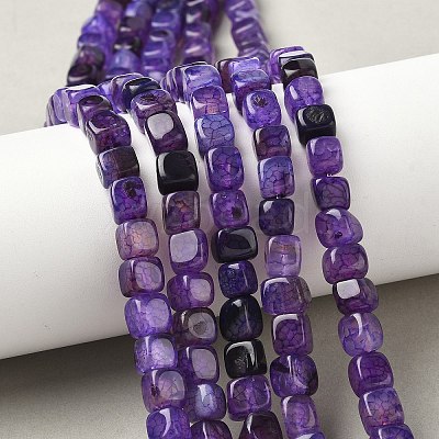 Natural Dragon Veins Agate Beads Strands G-G177-E21-01-1