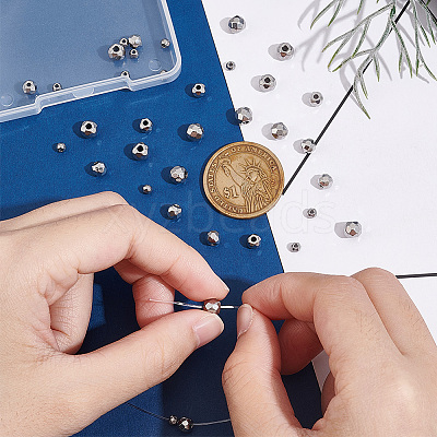 36Pcs 3 Style 201 Stainless Steel Beads STAS-UN0045-50-1