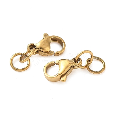 304 Stainless Steel Lobster Claw Clasps STAS-K313-01B-G-1
