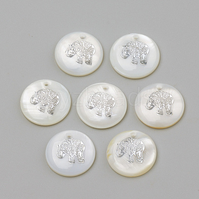 Freshwater Shell Pendants SHEL-Q010-012P-1