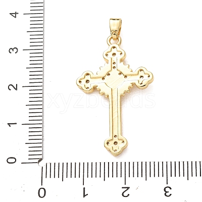 Easter Brass Micro Pave Clear Cubic Zirconia Pendants CU-CBA97F2-01A-G-1